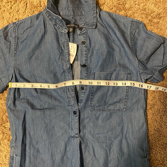 ✨ 3/$20 J. Crew Denim Dress with pockets NWT - Picture 7 of 10